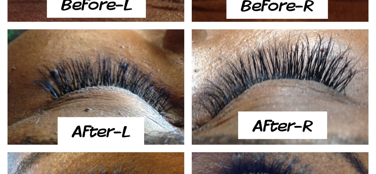 Sin City Lashes before after